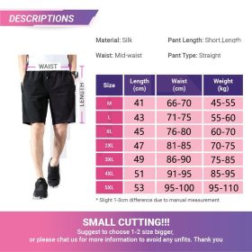 Men Casual Shorts Drawstring Gym Home Comfortable Short Pants - White - Image 8