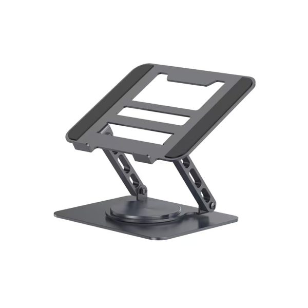 360° Rotating Laptop Stand Foldable Laptop Stand Height Adjustable Tablet Stand 8-17 Inch - Black