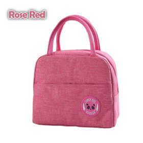 Lunch Bag Portable Cooler Bag / Food Container Bag / Storage Bag for Kids & Students - Rose Red