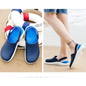 Casual Men's Women's Sandals Outdoor Beach flat slippers - Red - Image 3