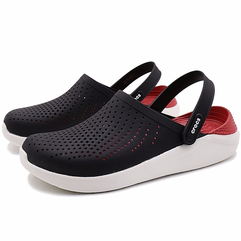 Casual Men's Women's Sandals Outdoor Beach flat slippers - Red - Image 2