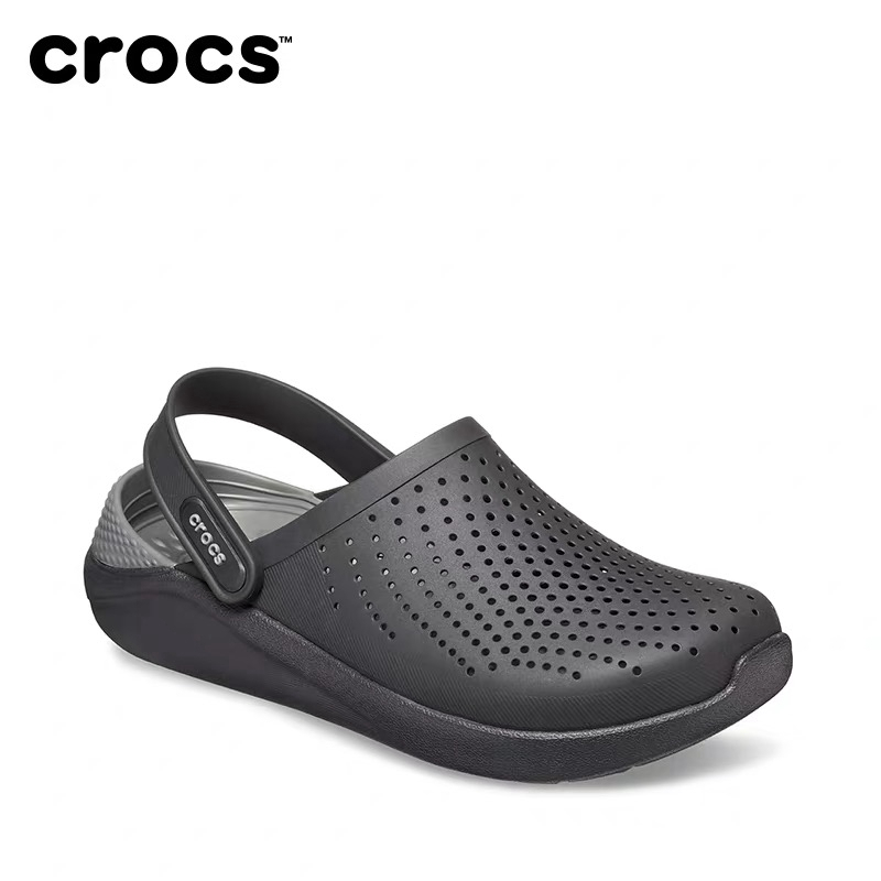 Casual Men's Women's Sandals Outdoor Beach flat slippers - Black - Image 1