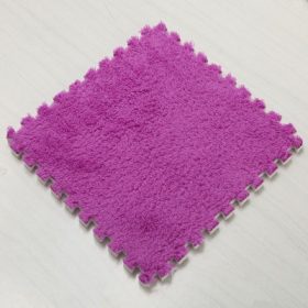 30cm Spliced Velvet Mat Suede Carpet Puzzle Foam Full House Floor Mats Crawling Mat - Purple