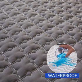 Waterproof Mattress Protector Cover Fitted Bedsheet Set Queen/King /Single/Super Single - White - Image 3