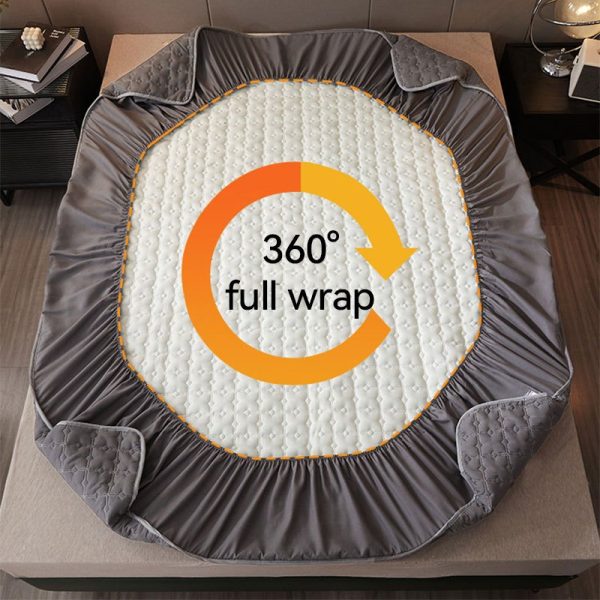 Waterproof Mattress Protector Cover Fitted Bedsheet Set Queen/King /Single/Super Single - White