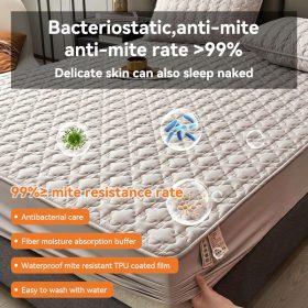 Waterproof Mattress Protector Cover Fitted Bedsheet Set Queen/King /Single/Super Single - White - Image 9