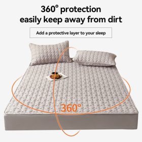 Waterproof Mattress Protector Cover Fitted Bedsheet Set Queen/King /Single/Super Single - White - Image 8