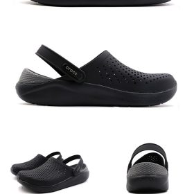Crocs Men's outdoor sandals couple's clogs soft-soled waterproof beach shoes - Red - Image 3