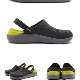 Crocs Men's outdoor sandals couple's clogs soft-soled waterproof beach shoes - Red - Image 4