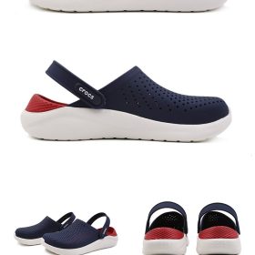 Crocs Men's outdoor sandals couple's clogs soft-soled waterproof beach shoes - Red - Image 2
