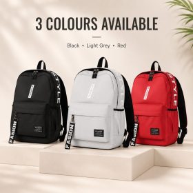 Unisex Canvas Backpack Lightweight, Comfortable, Durable, Spacious and Easy to Carry for School, College, Travel, Work - Black - Image 2