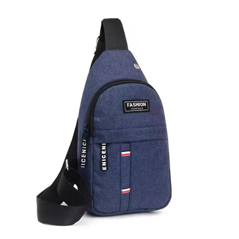 Waterproof Men Sling Bag Men Chest Bag Crossbody Bag | Casual Shoulder Bag Multi Compartment | Anti Theft | Lightweight - Blue