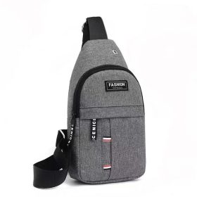 Waterproof Men Sling Bag Men Chest Bag Crossbody Bag | Casual Shoulder Bag Multi Compartment | Anti Theft | Lightweight - Grey - Image 1