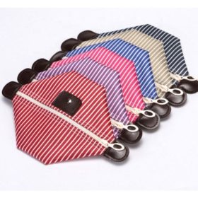 Multi-Purpose Colorful Stripe Pouch for Makeup, Stationery & Accessories - Blue - Image 3