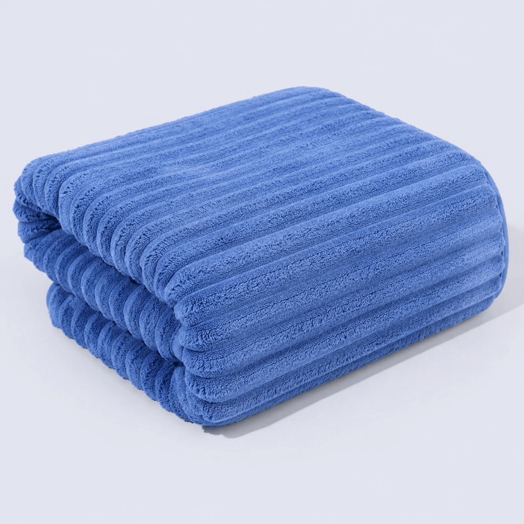 Quick Dry Super Absorbent Soft Thick Towel – Comfort Cotton For Home, Hotel & Travel - Blue