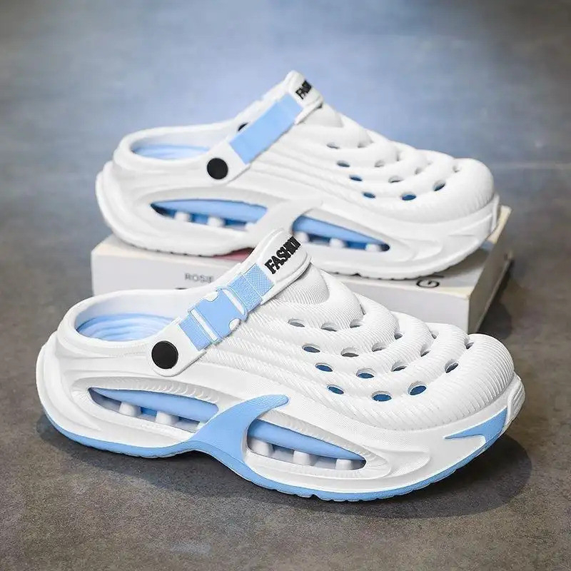 Men's Outdoor EVA Clogs Thick-Soled, Anti-Slip, Lightweight, and Durable, Suitable for the Beach and Fishing - Blue