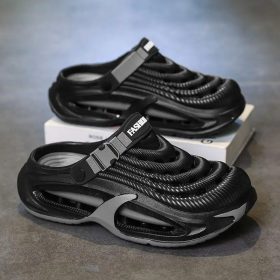 Men's Outdoor EVA Clogs Thick-Soled, Anti-Slip, Lightweight, and Durable, Suitable for the Beach and Fishing - Black