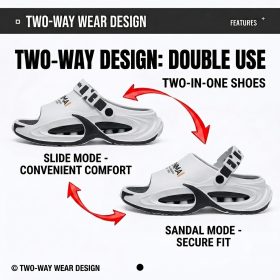 Men's Sandals EVA 2026 Viral Thick Sole Anti-Slip Lightweight Breathable Waterproof Casual Outdoor - Black - Image 5