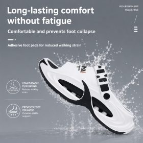 Men's Sandals EVA 2026 Viral Thick Sole Anti-Slip Lightweight Breathable Waterproof Casual Outdoor - Black - Image 6