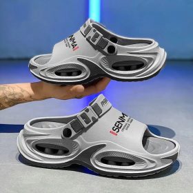 Men's Sandals EVA 2026 Viral Thick Sole Anti-Slip Lightweight Breathable Waterproof Casual Outdoor - Grey - Image 1