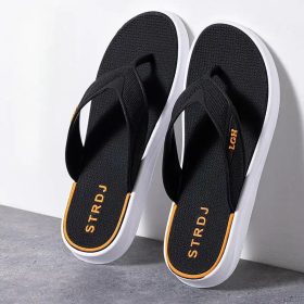 Slipper Men Casual Flip Flops Soft EVA Japan Indoor Daily Wear - Black - Image 2