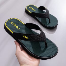 Slipper Men Casual Flip Flops Soft EVA Japan Indoor Daily Wear - Green - Image 1