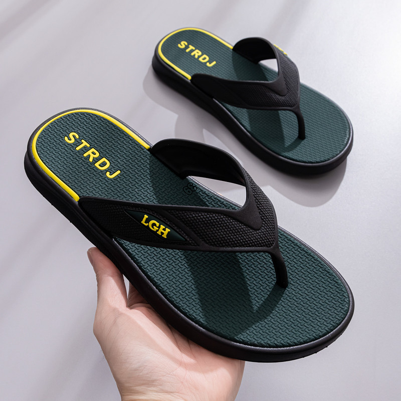 Slipper Men Casual Flip Flops Soft EVA Japan Indoor Daily Wear - Green
