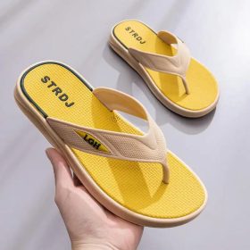 Slipper Men Casual Flip Flops Soft EVA Japan Indoor Daily Wear - Yellow - Image 1