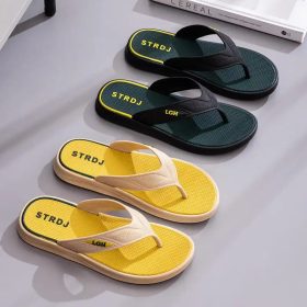 Slipper Men Casual Flip Flops Soft EVA Japan Indoor Daily Wear - Black - Image 4
