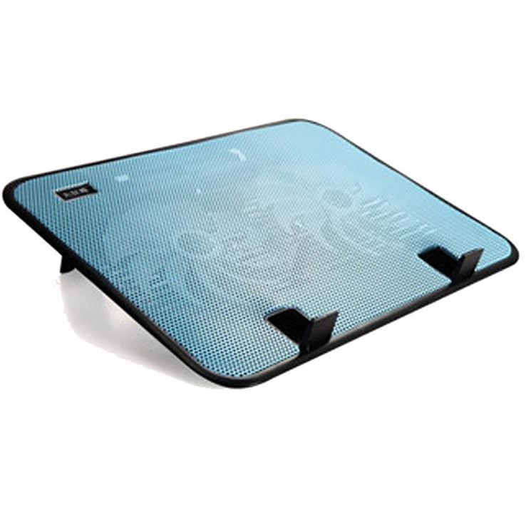 Notebook Dual Big Fans Cooling Cooler USB 14 inch Laptop Cooler - Blue