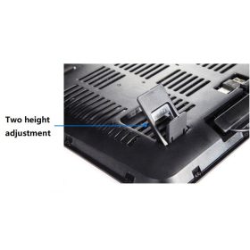 Notebook Dual Big Fans Cooling Cooler USB 14 inch Laptop Cooler - Red - Image 6