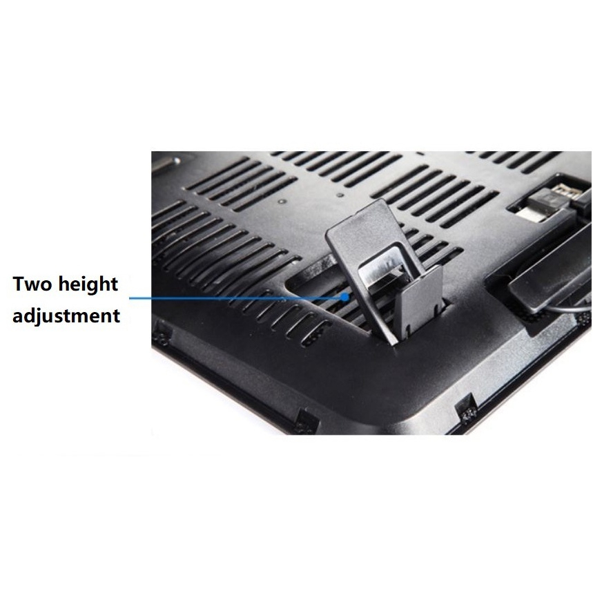 Notebook Dual Big Fans Cooling Cooler USB 14 inch Laptop Cooler - Red