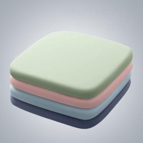 Memory Foam Ice Silk Elastic Fabric Seat Cushion Soft Office Chair Pad Car Seat Pad For Long Sitting Lumbar Support Pain Relief - Blue S - Image 3