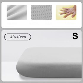 Memory Foam Ice Silk Elastic Fabric Seat Cushion Soft Office Chair Pad Car Seat Pad For Long Sitting Lumbar Support Pain Relief - Grey S - Image 1