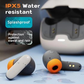5.4 Bluetooth TWS Wireless Ultra-low Latency Dual Microphone ENC Noise Cancelling Earphones - Black - Image 9