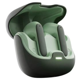 5.4 Bluetooth TWS Wireless Ultra-low Latency Dual Microphone ENC Noise Cancelling Earphones - Green - Image 1