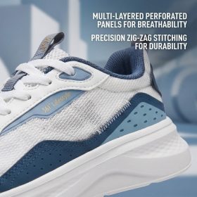 361 Degrees Men Running Shoes Lightweight Breathable Mesh Sneakers Cushioning Outdoor Sports Walking Footwear - Photon Grey - Image 13