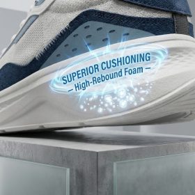 361 Degrees Men Running Shoes Lightweight Breathable Mesh Sneakers Cushioning Outdoor Sports Walking Footwear - Photon Grey - Image 6
